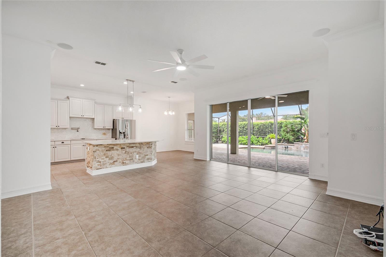 Family room and Kitchen