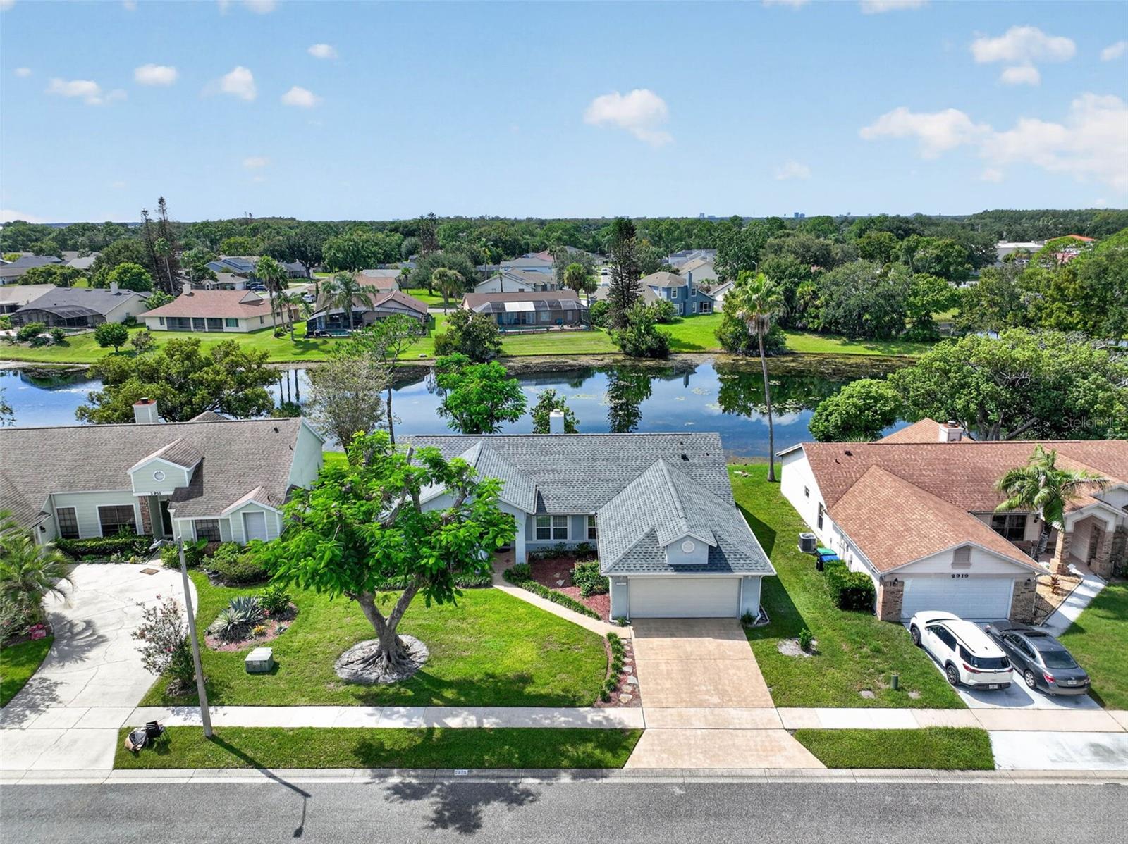 Mature landscaping in both the front and back of the home adds to the beauty!