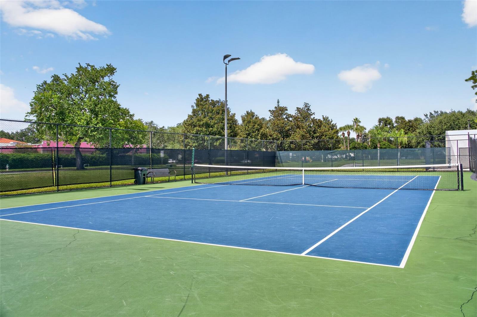 Tennis and Pickleball can be enjoyed in Hunter's Creek