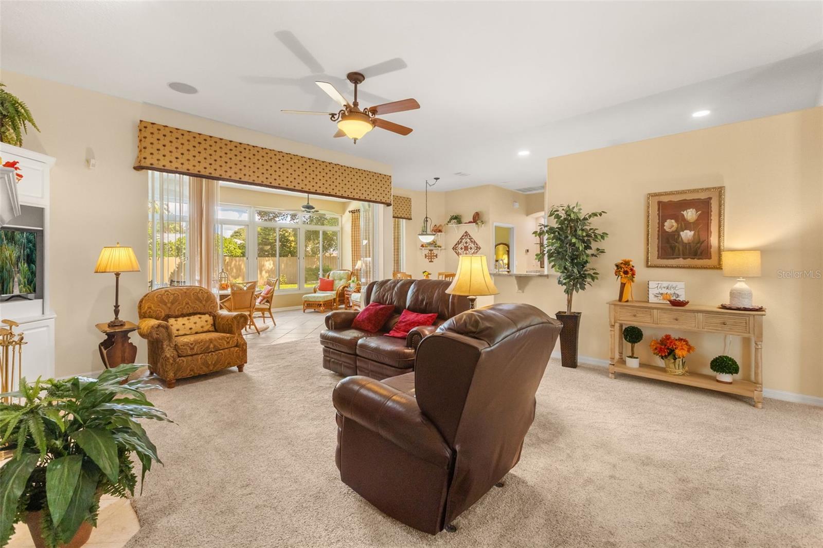 Family Room overlooking the Florida Room