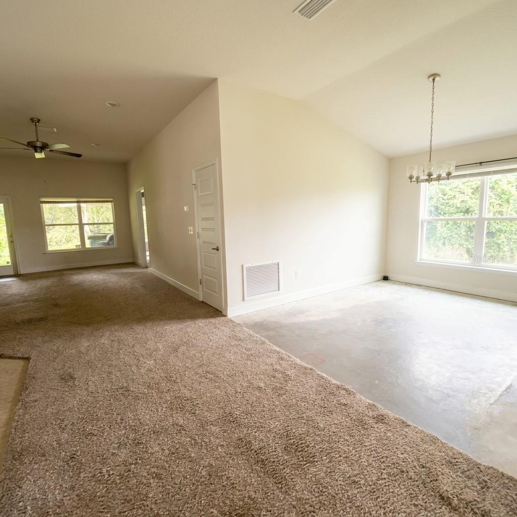 Dinning Room. Ready for your Floor Choice. Looking Towards Living Room.