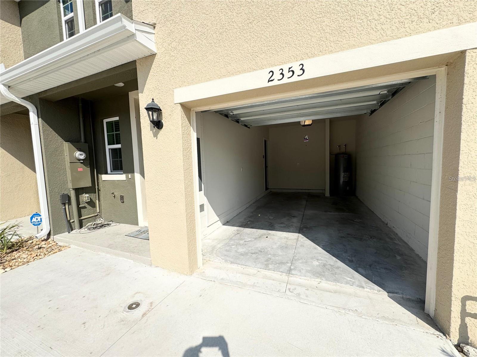 View of the garage interior.