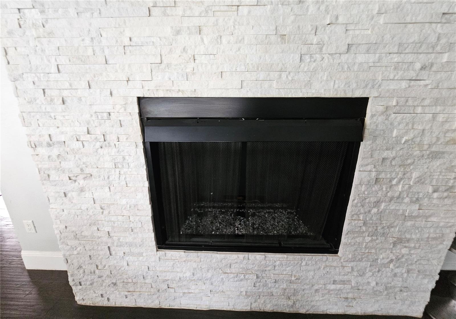 living fireplace