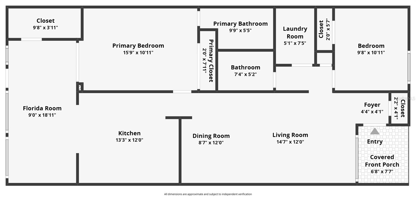 Floor plan showcasing the home's functional layout and use of space.