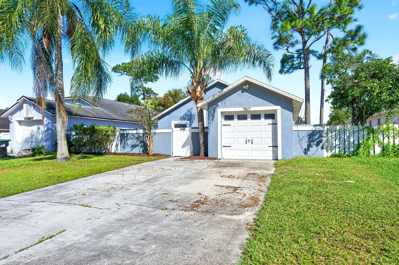 Ample driveway parking.