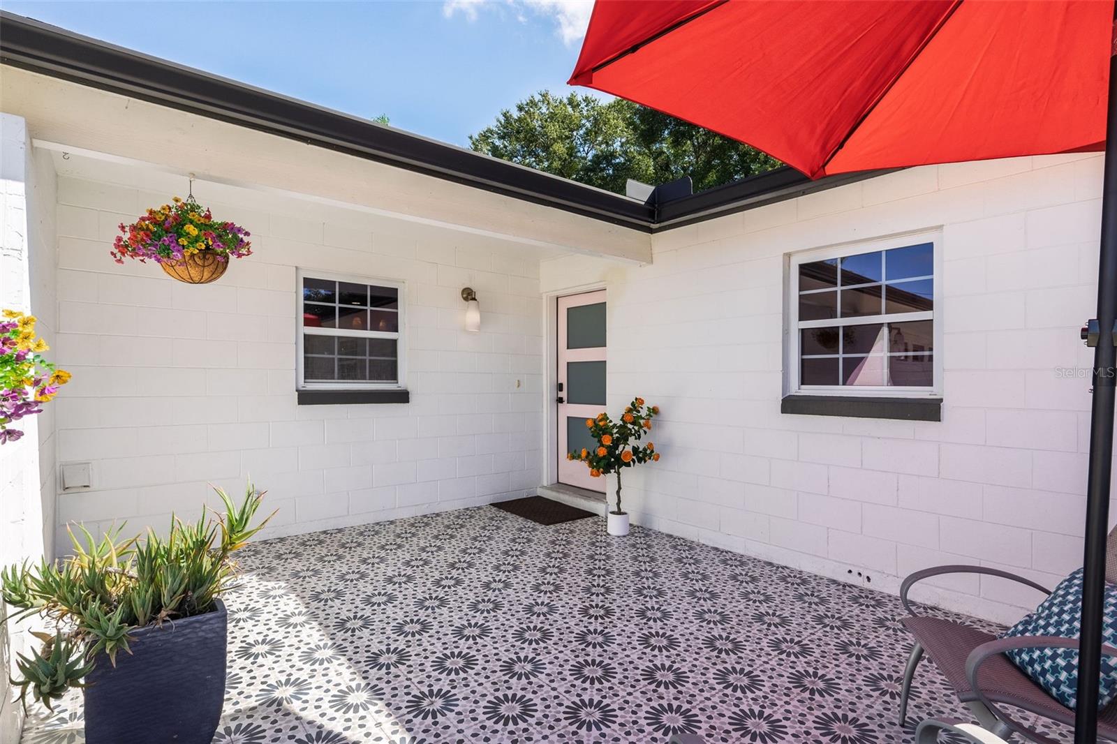 New patio tile