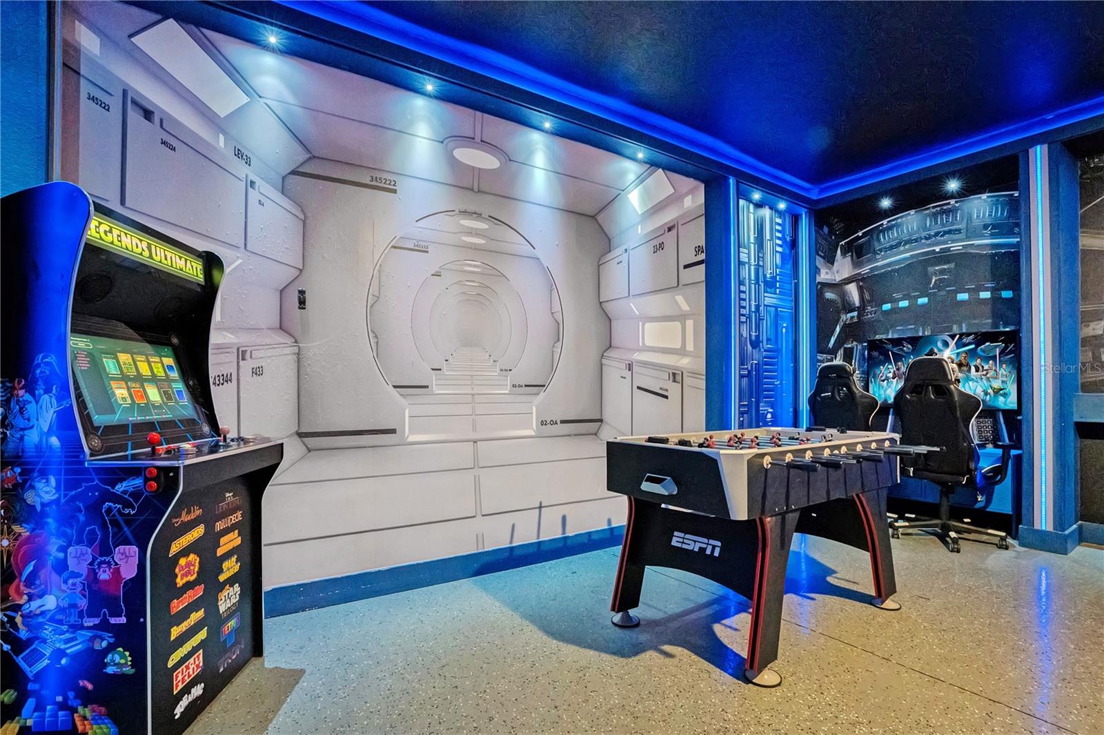 Arcade games, foosball, and PlayStation stations - entertainment for every generation