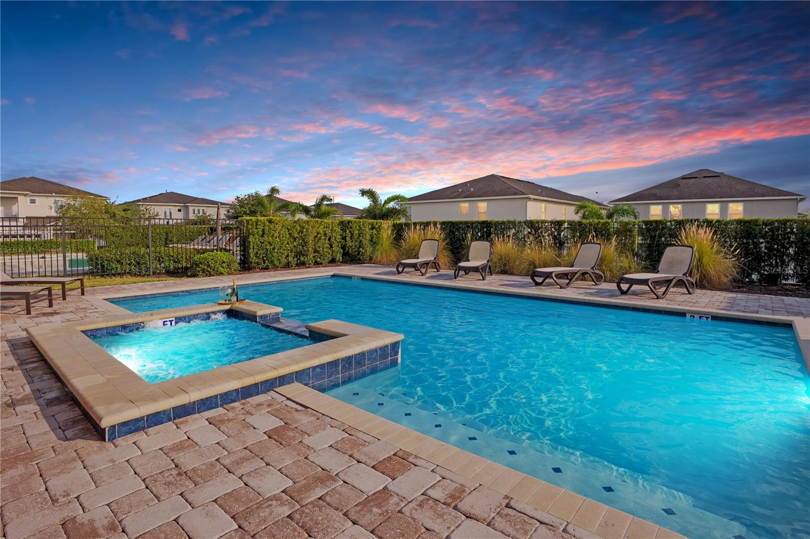 Evenings by the pool, the perfect ending to a day of Florida adventures