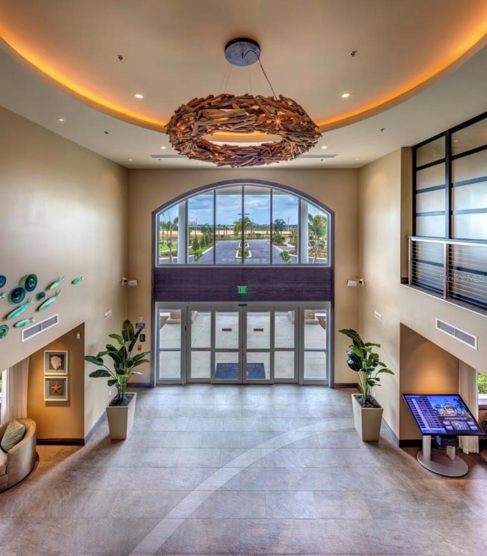 A grand welcome to Encore's clubhouse and resort amenities