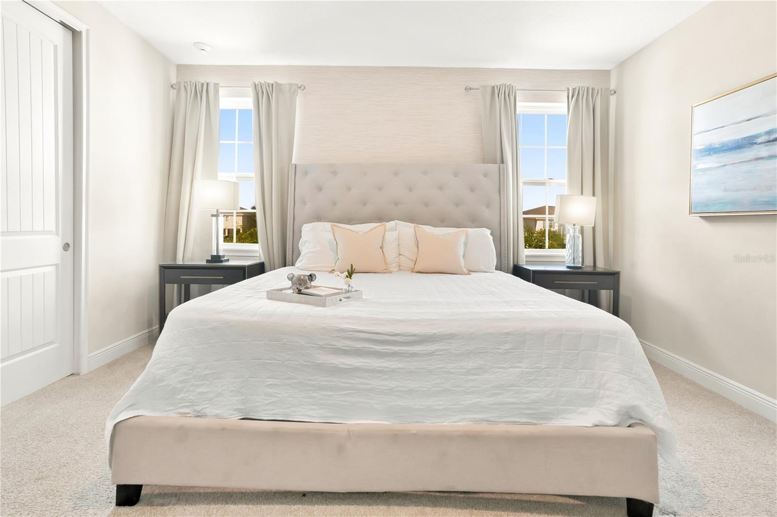 One of nine bedrooms with private en-suite bathrooms, offering comfort and convenience