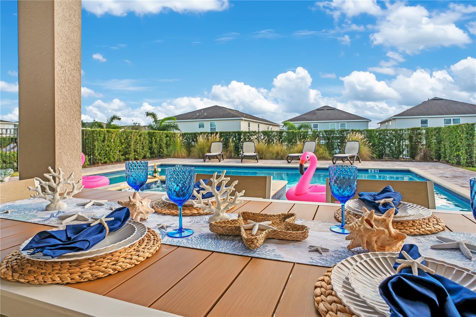 Poolside relaxation, Florida sunshine, and room for everyone to unwind