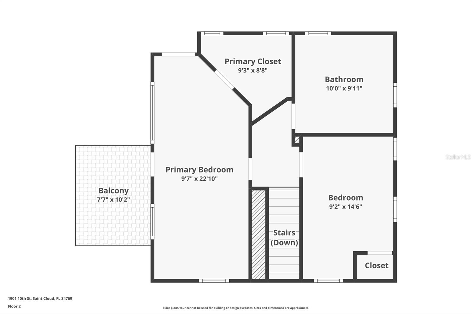 Floorplan for Second Floor