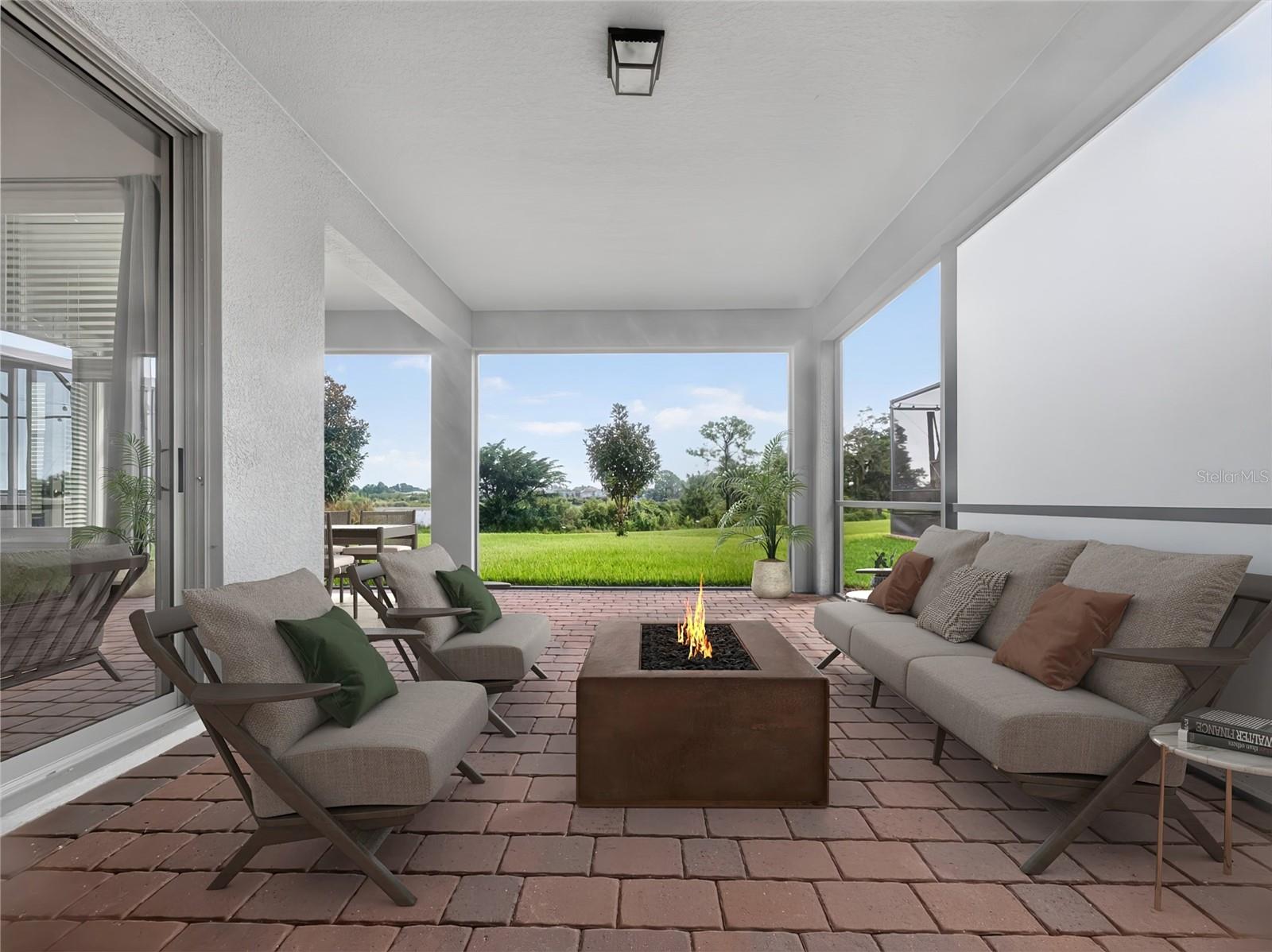 Staged Covered Lanai