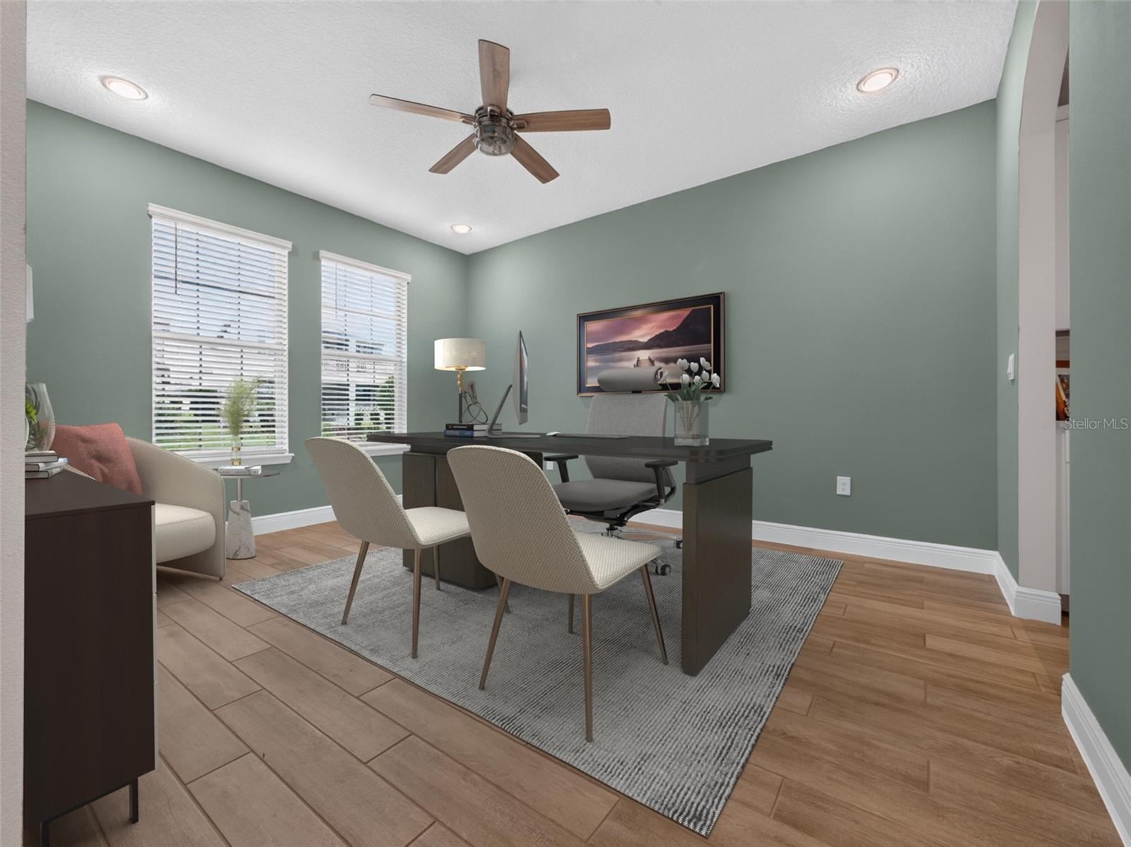Staged office