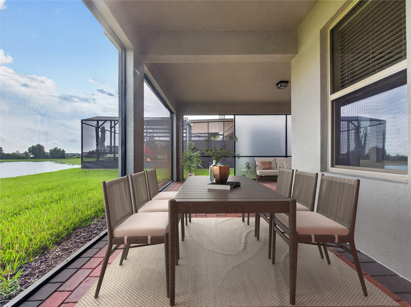 Staged Covered Lanai