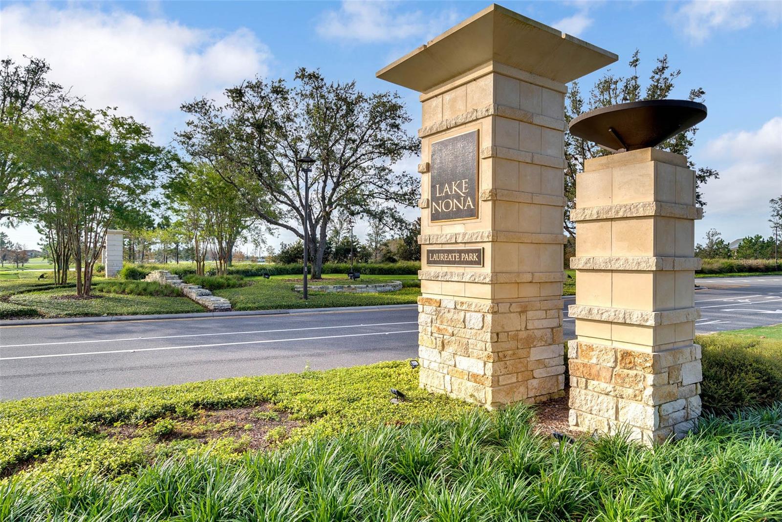 Laureate Park community entrance in the heart of Lake Nona, Orlando.