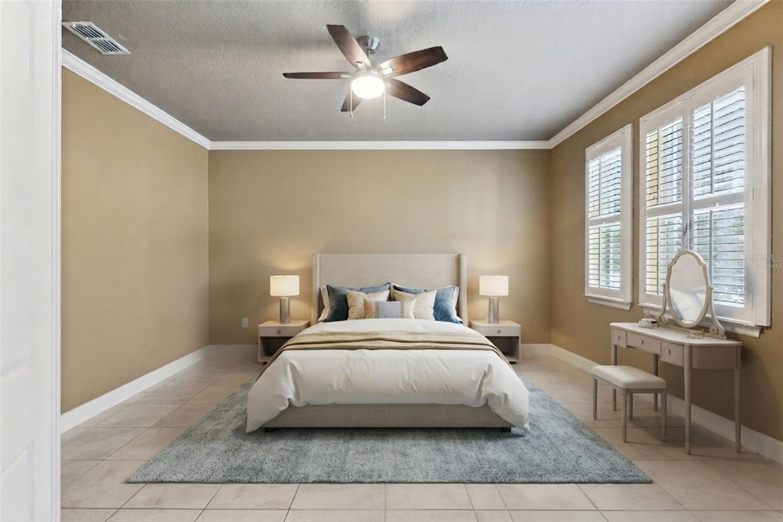 Virtually staged. Separate Living Rm or a 4th bedroom
