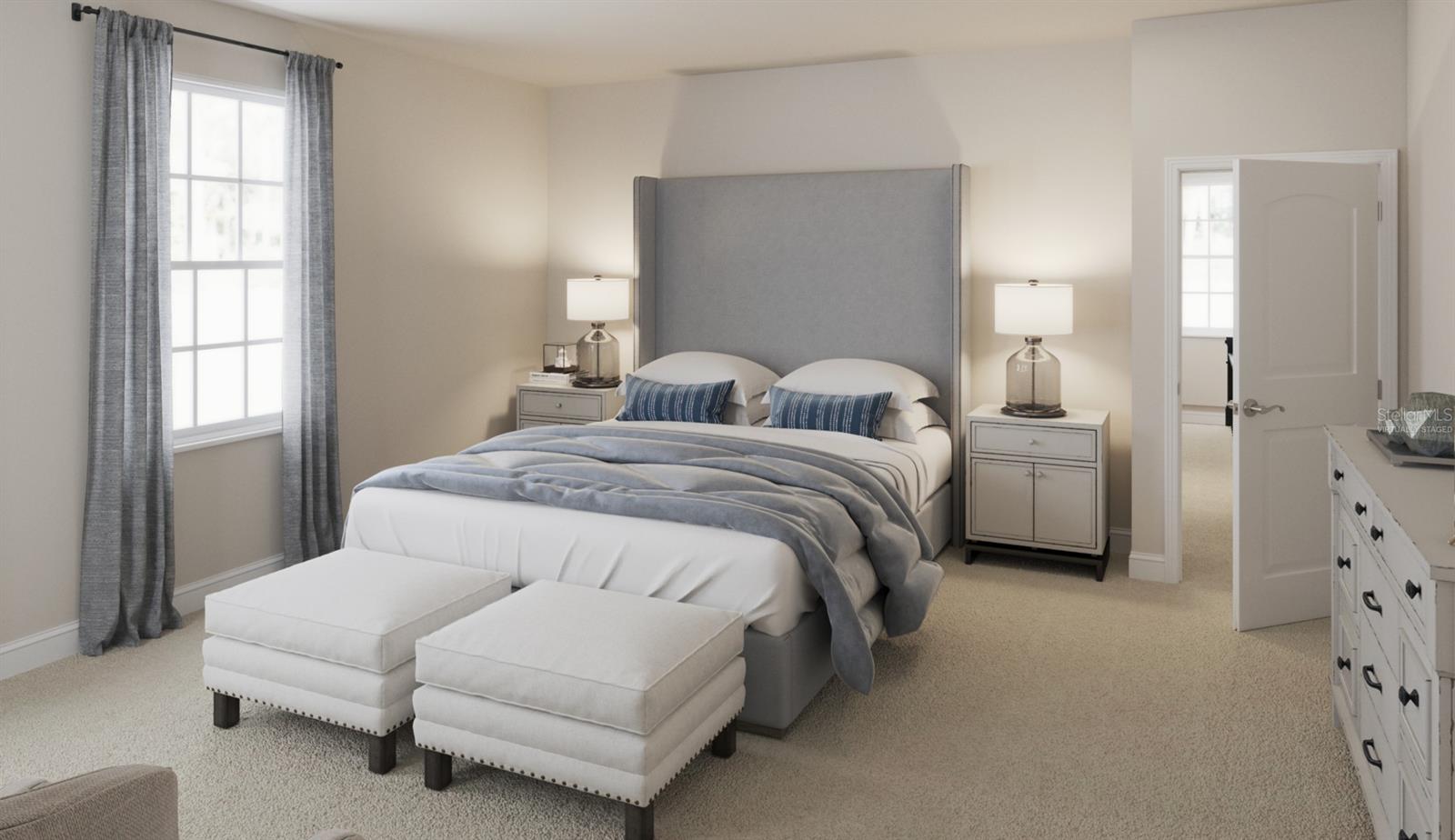 Marco Floorplan Primary Bedroom (Virtually Staged)