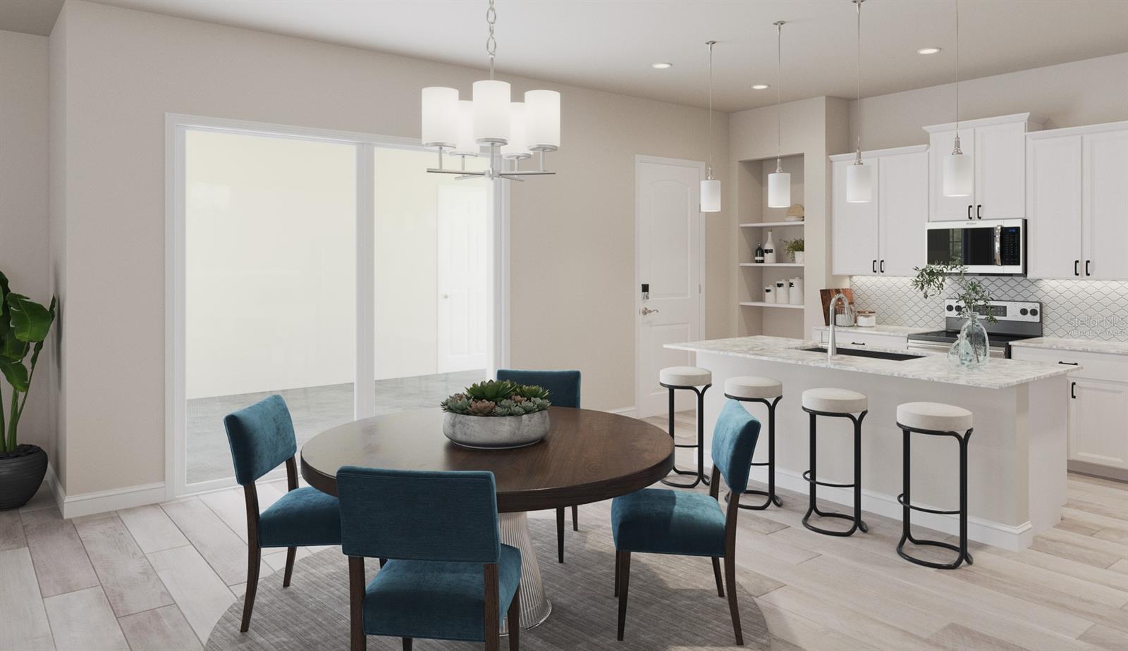 Marco Floorplan Casual Dining (Virtually Staged)