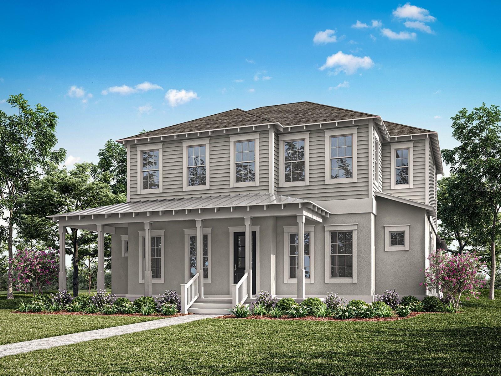 Island Village at Celebration - Marco Floorplan - Coastal Elevation - Architect's Rendering Island Village at Celebration - Marco Floorplan - Coastal Elevation - Architect's Rendering