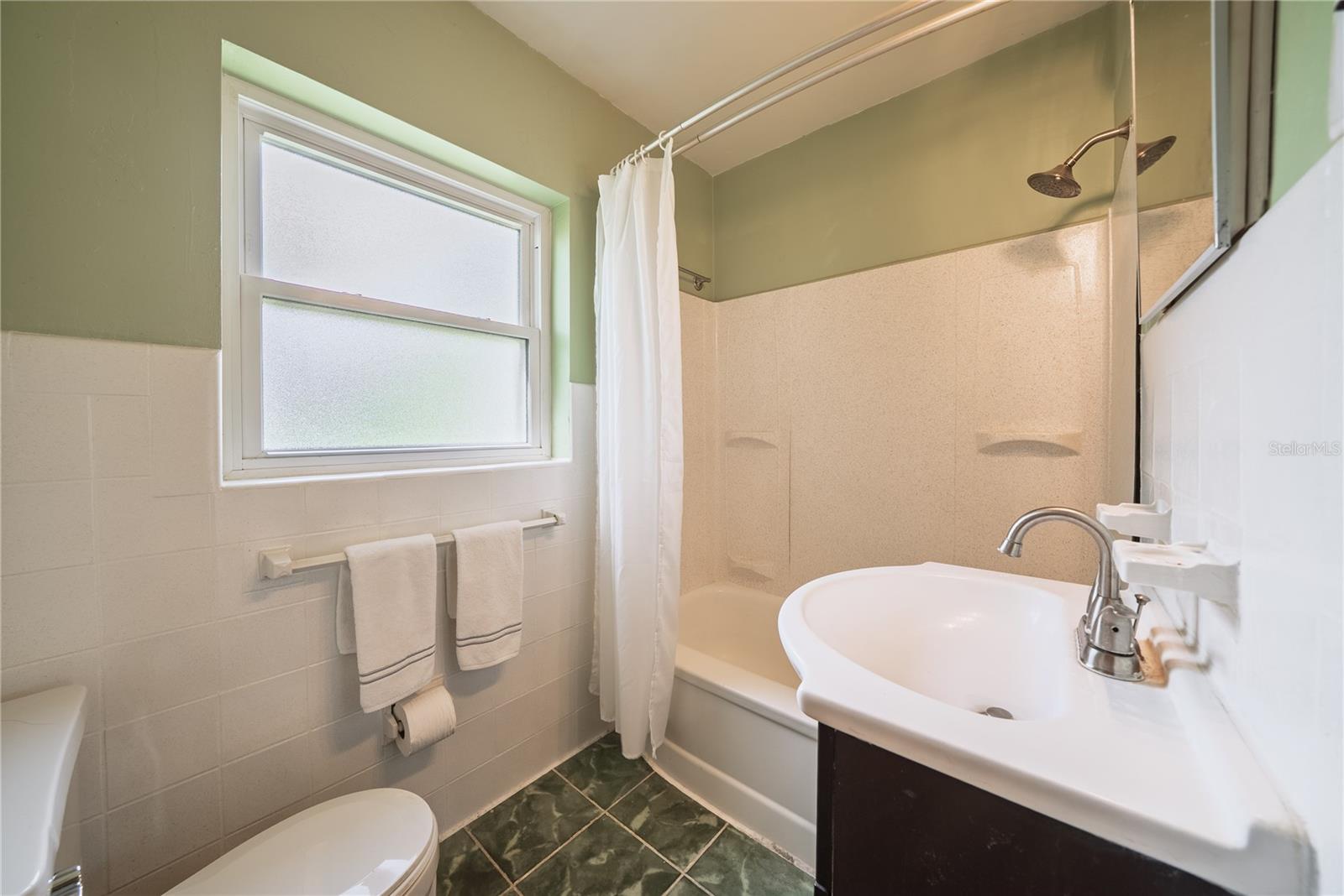 Hall bath.