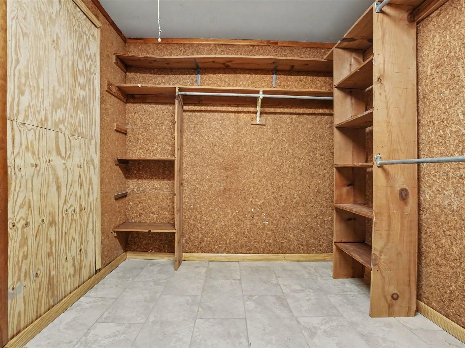 Primary walk in closet