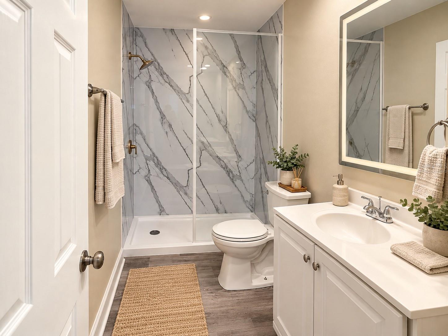 Bathroom - virtually staged