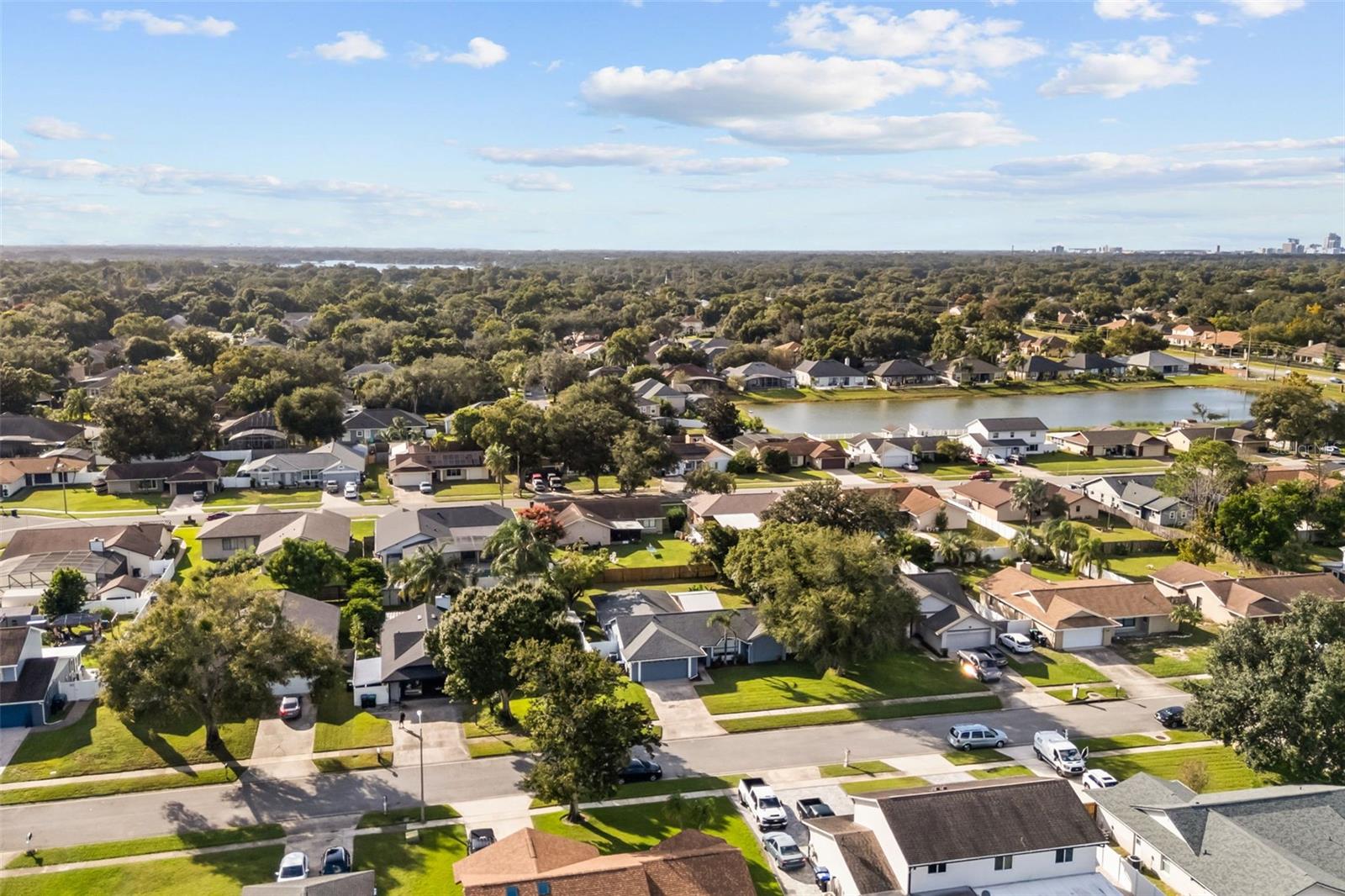 Aerial view of the community
