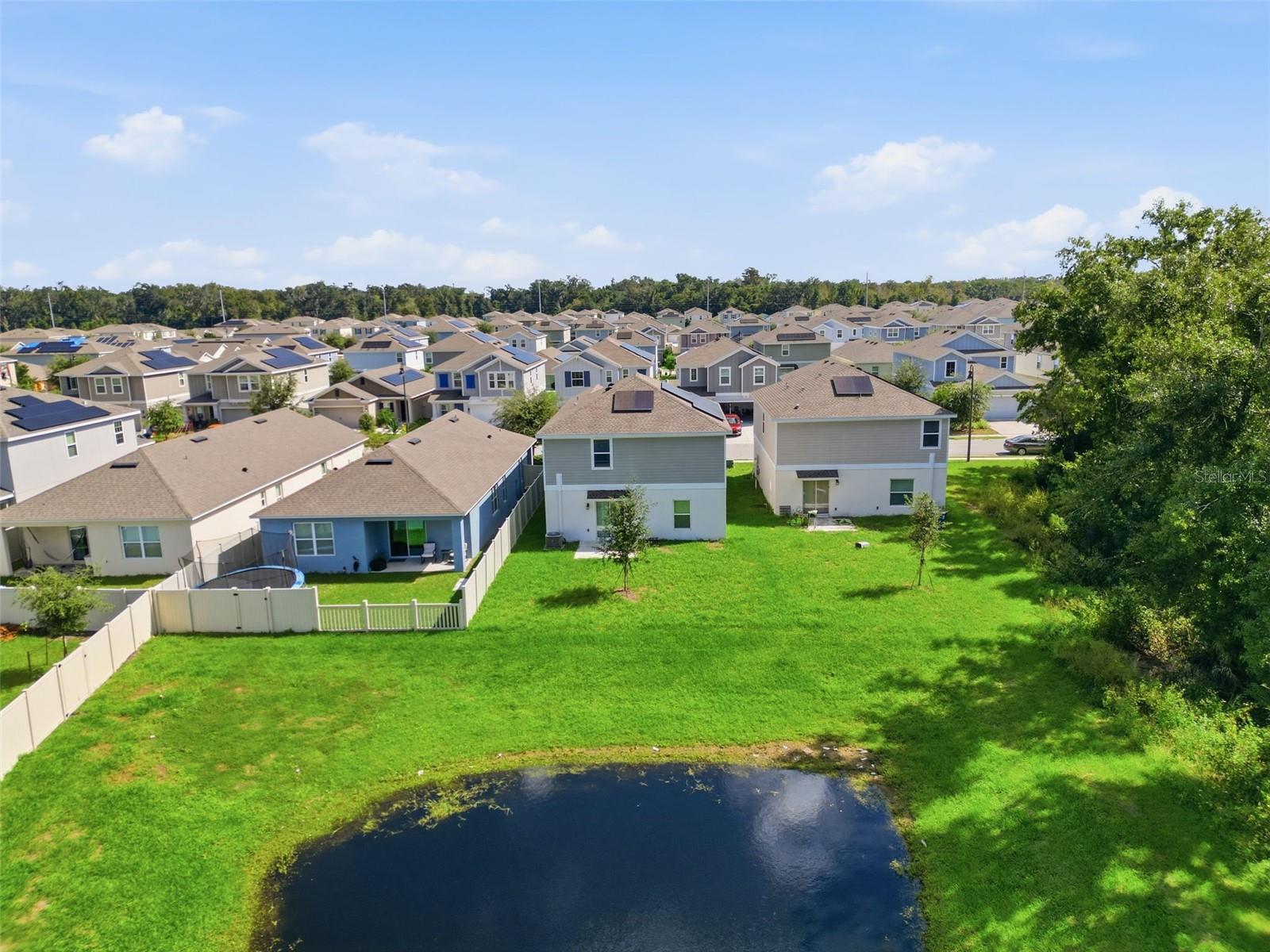 Aerial view of the community