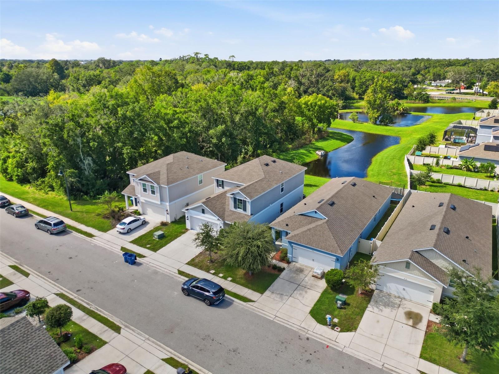 Aerial view of the community
