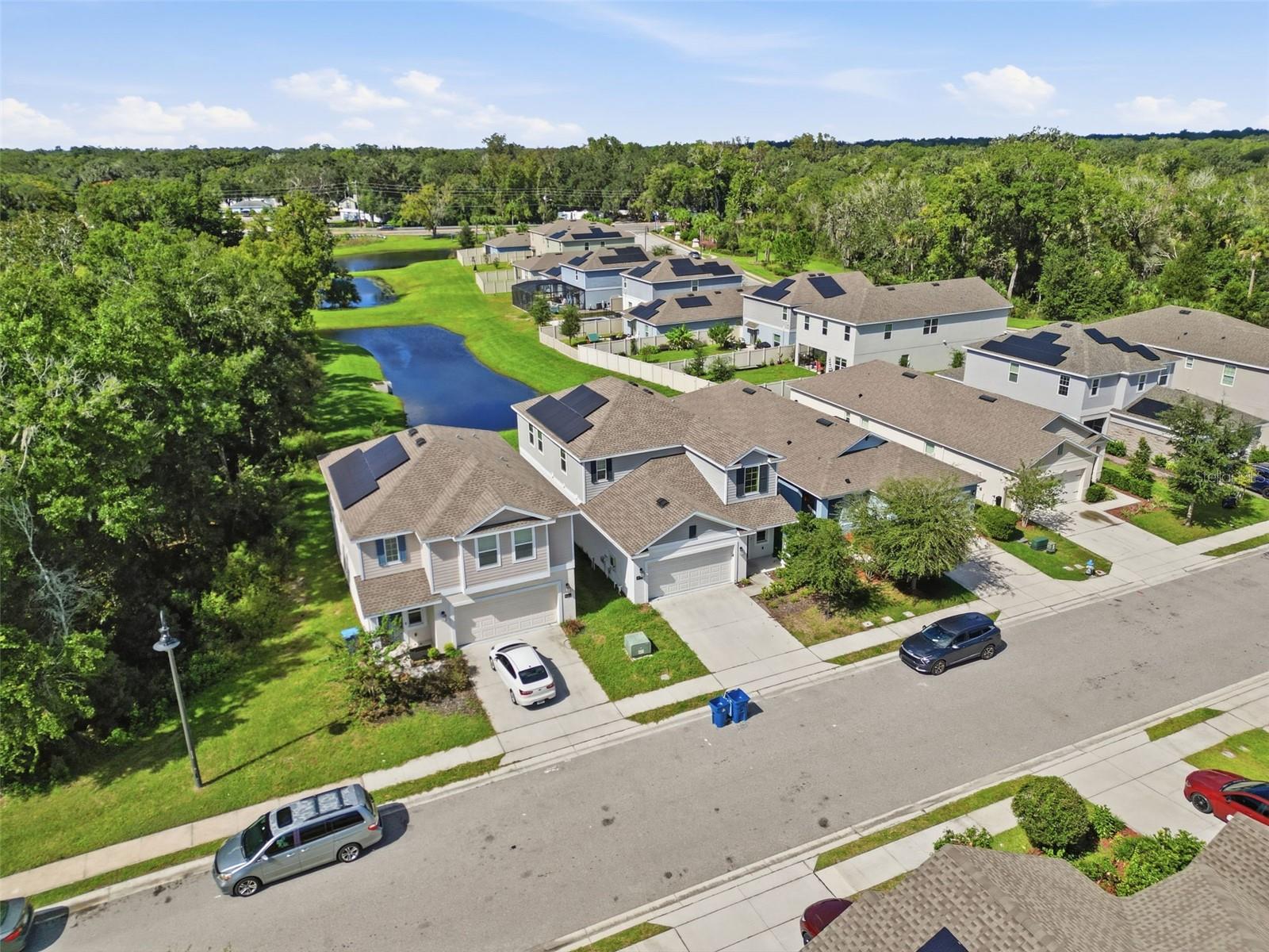 Aerial view of the community