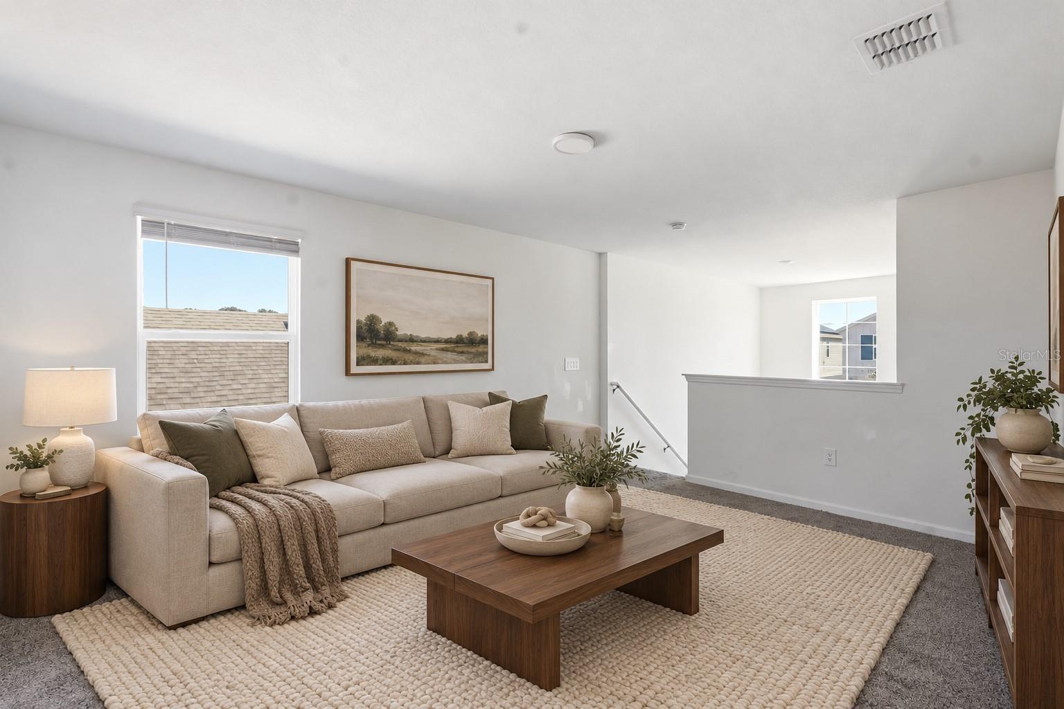 Loft on second level