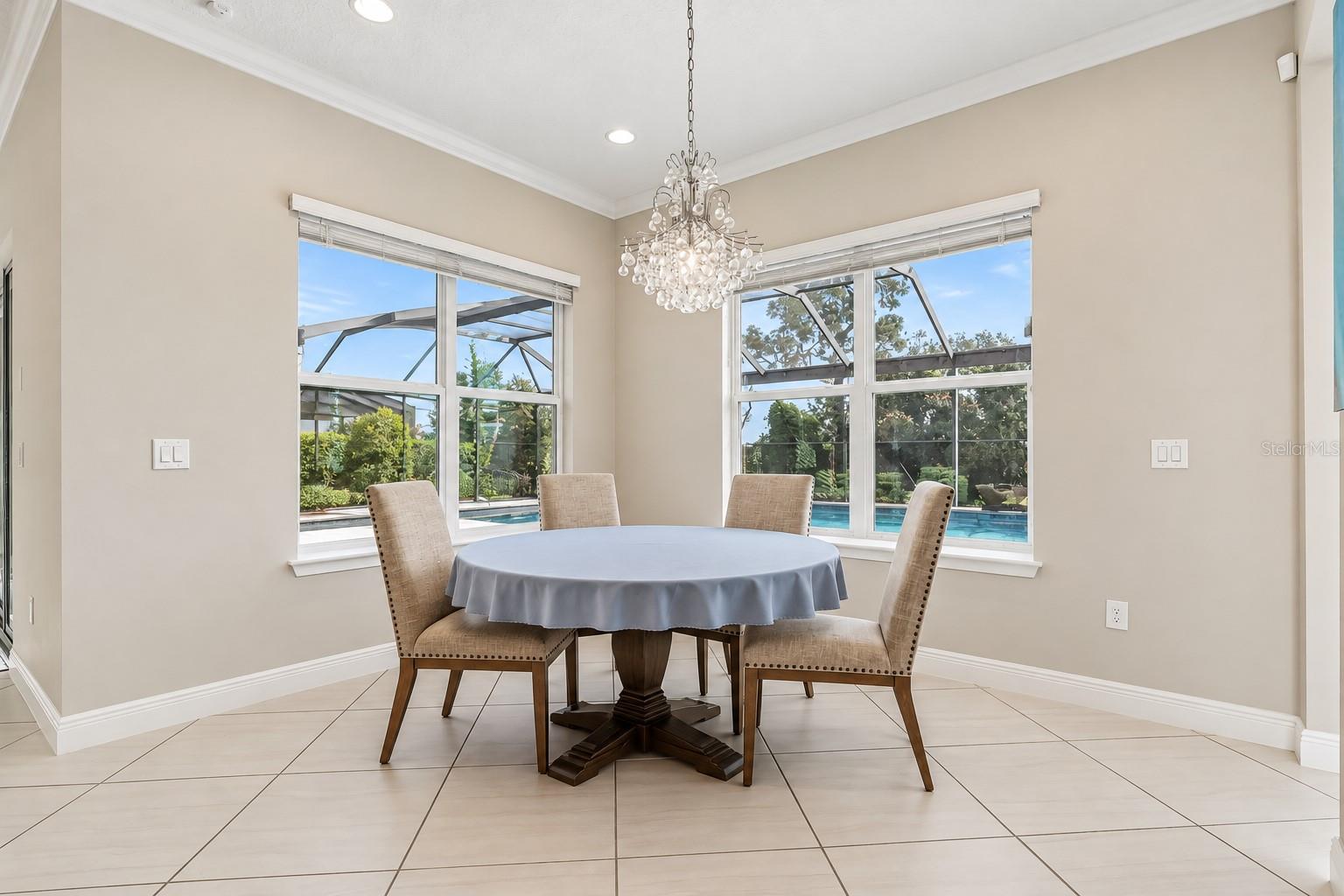 Casual dining off the kitchen.