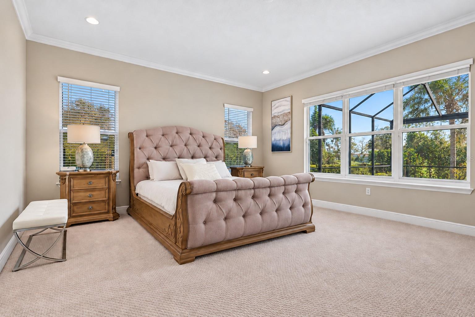 Spacious primary suite.