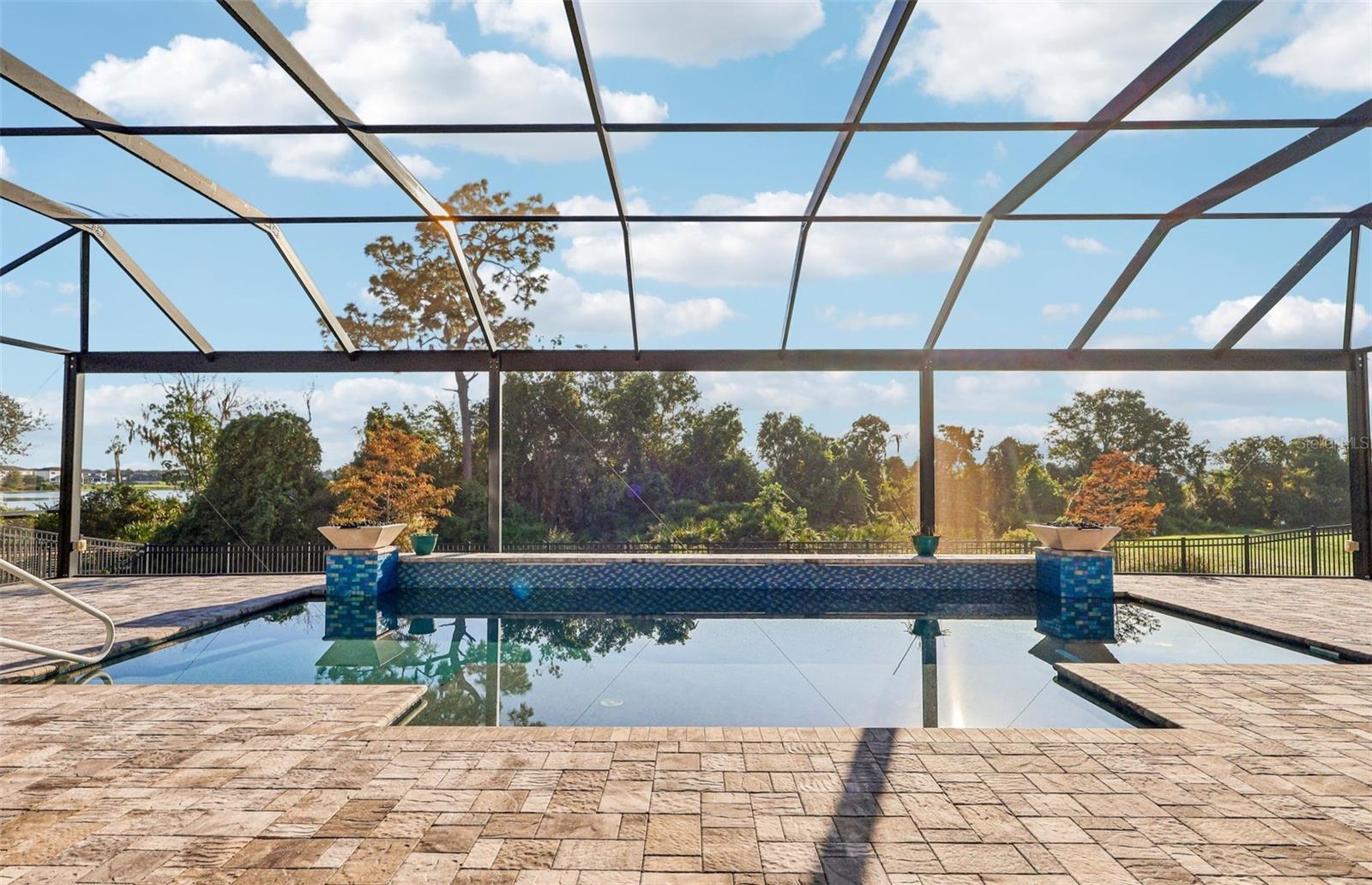 Expansive views with panoramic screens.