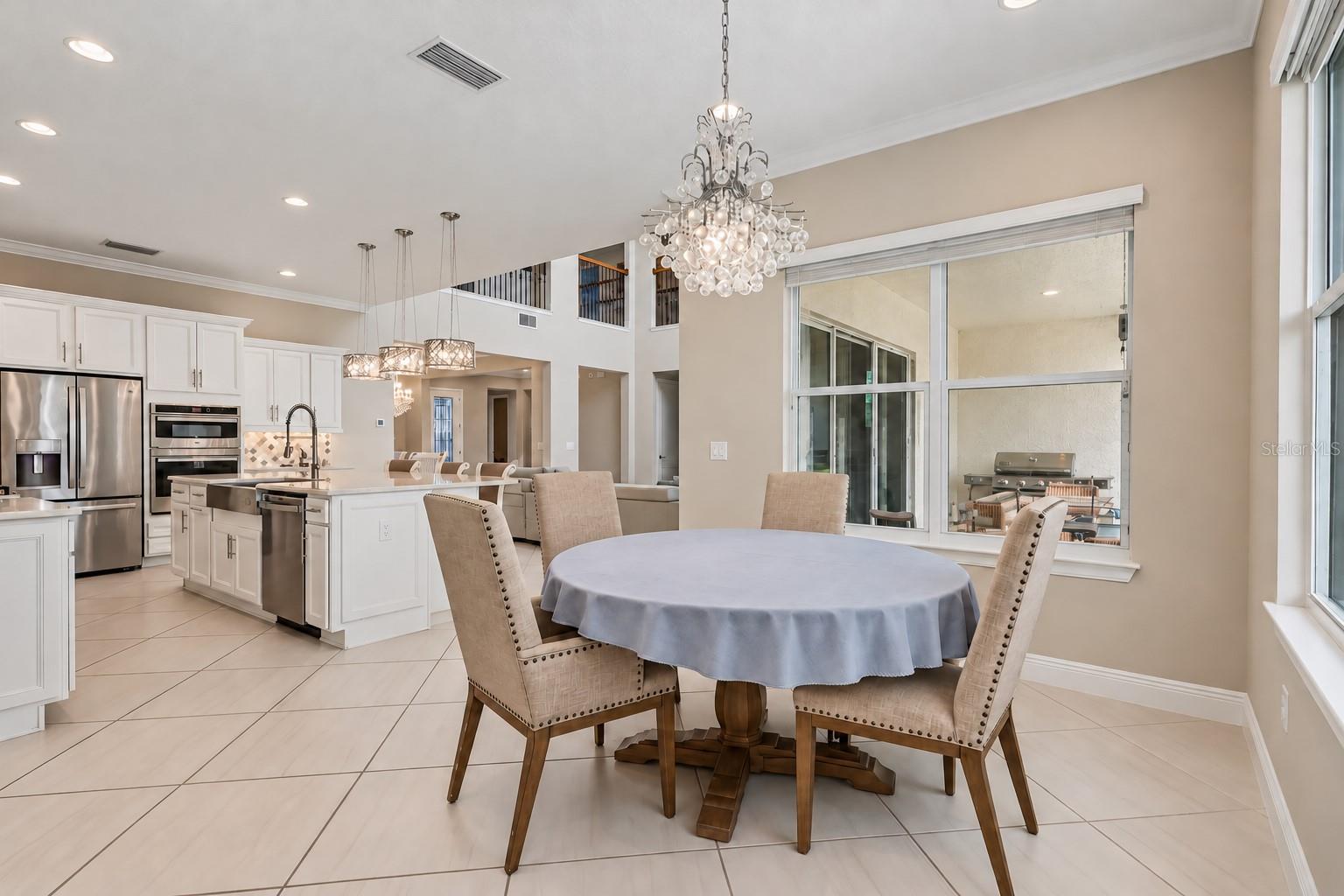 Casual dining off the kitchen.