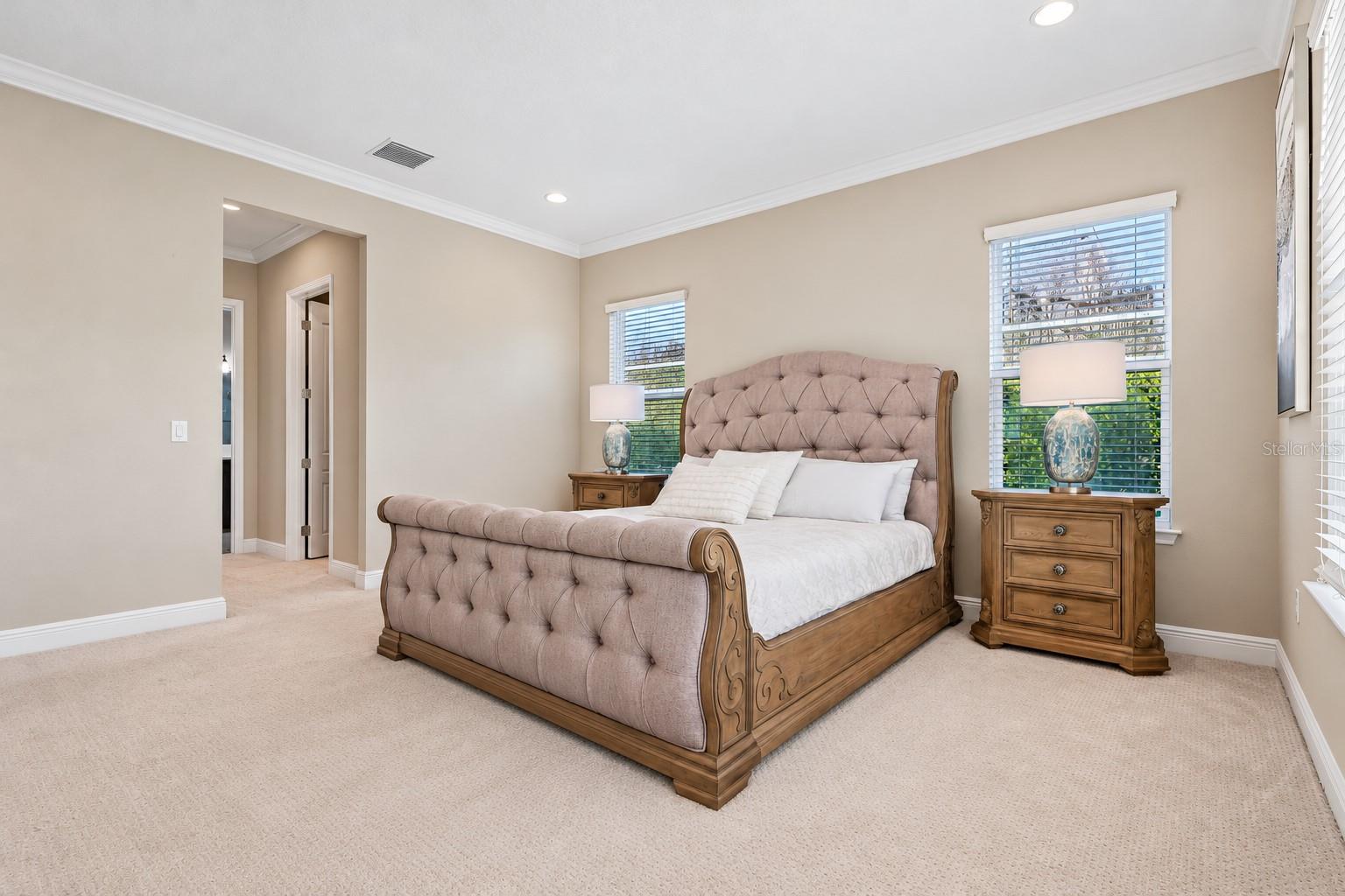 Spacious primary suite.