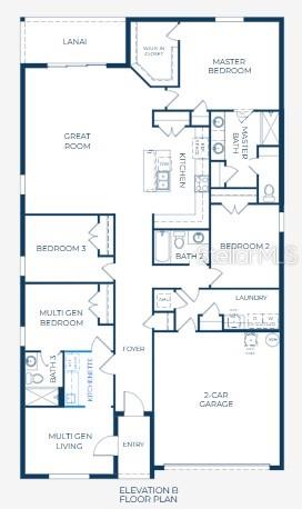 Floor Plan -Model home - actual features may vary.