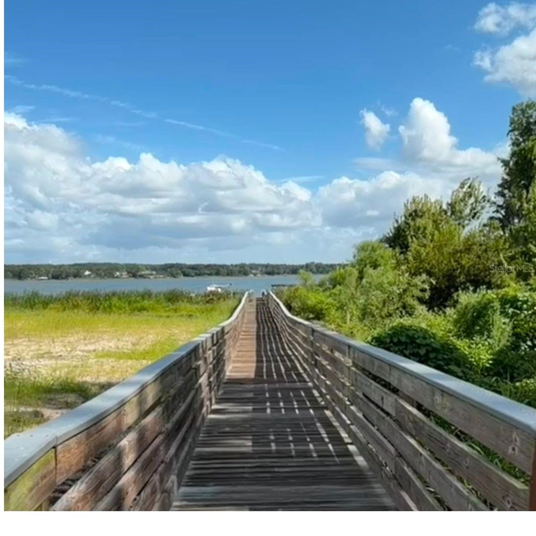 Walkway to the boat dock