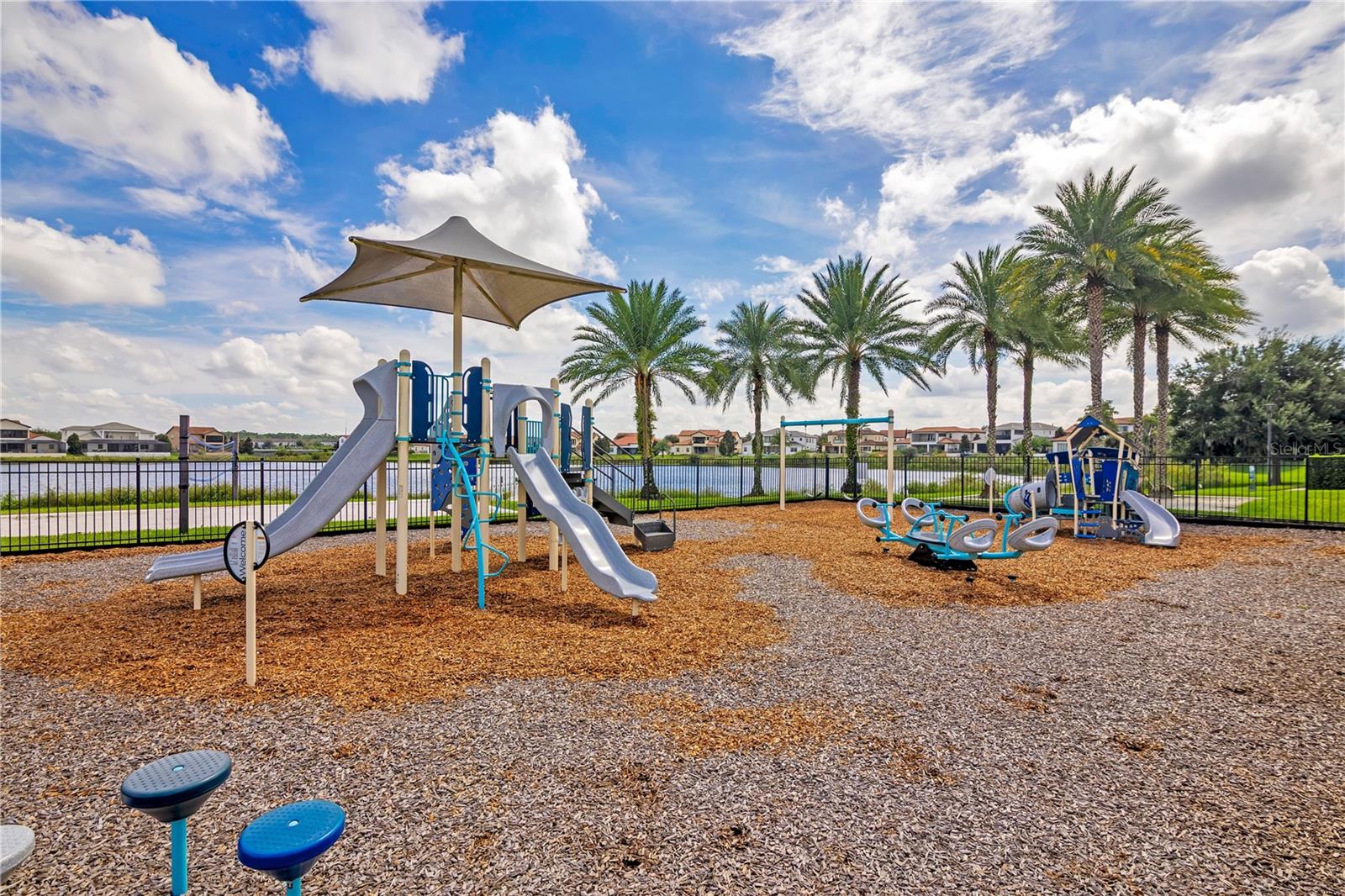 Community playground offering outdoor recreation in a beautifully maintained setting.