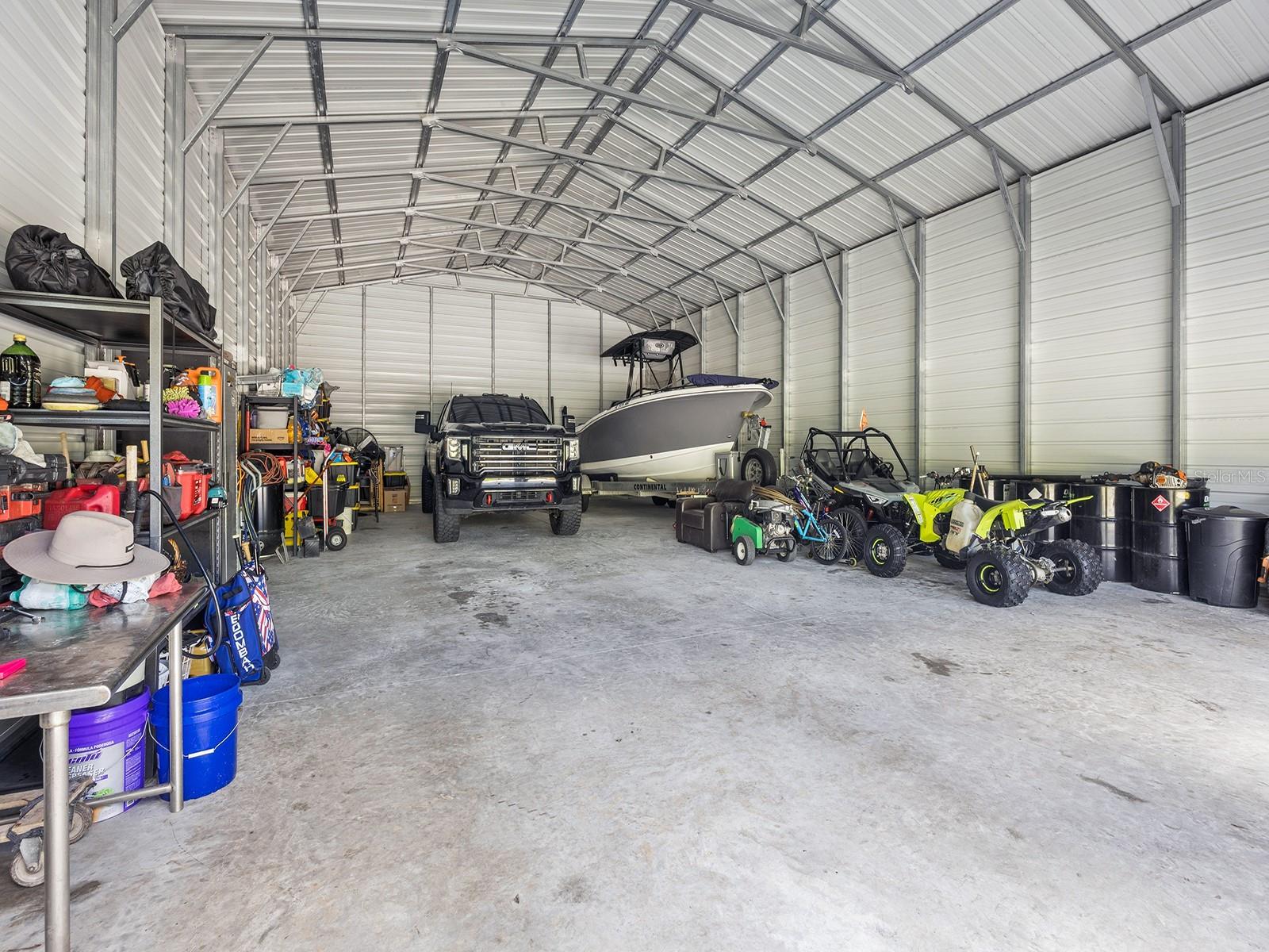 Interior of large warehouse