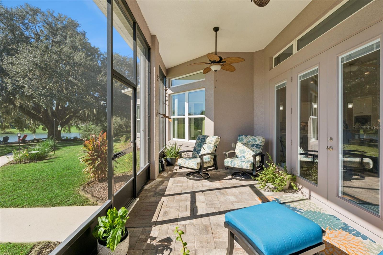 Spectacular view from the covered lanai