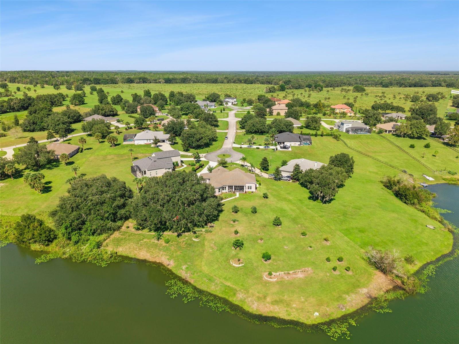 Located at the end of the cul de sac with direct water front location
