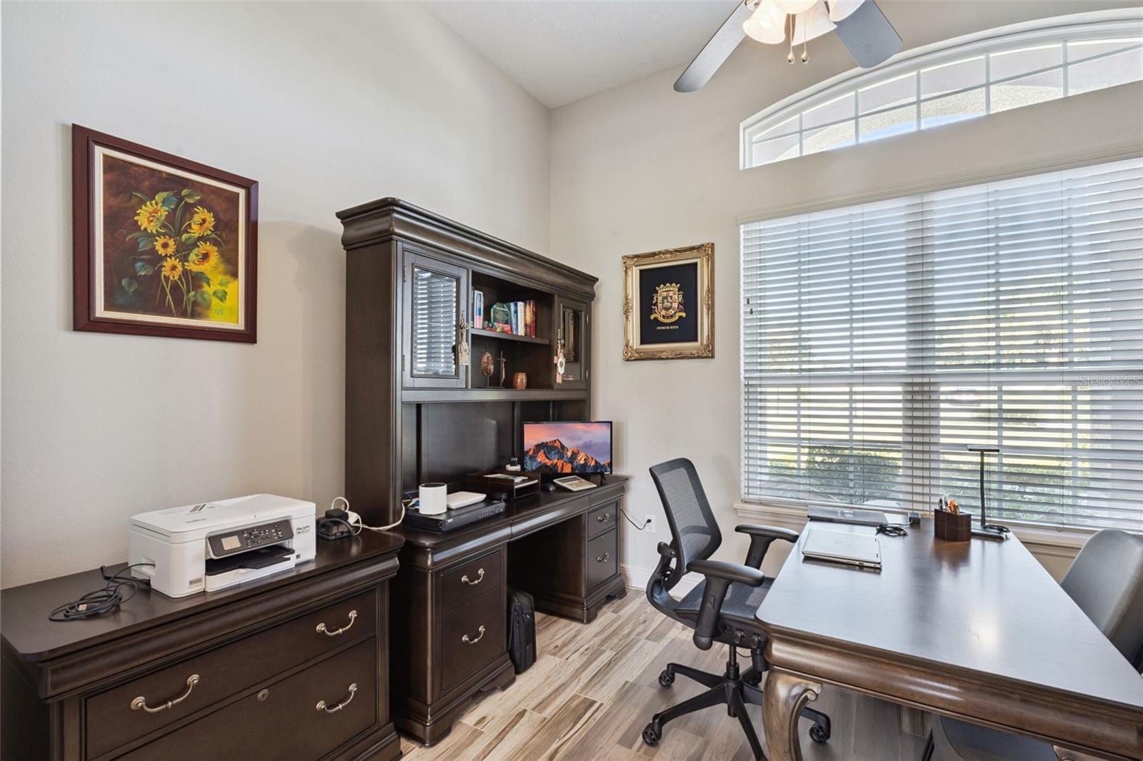13'X10' office with french doors for privacy