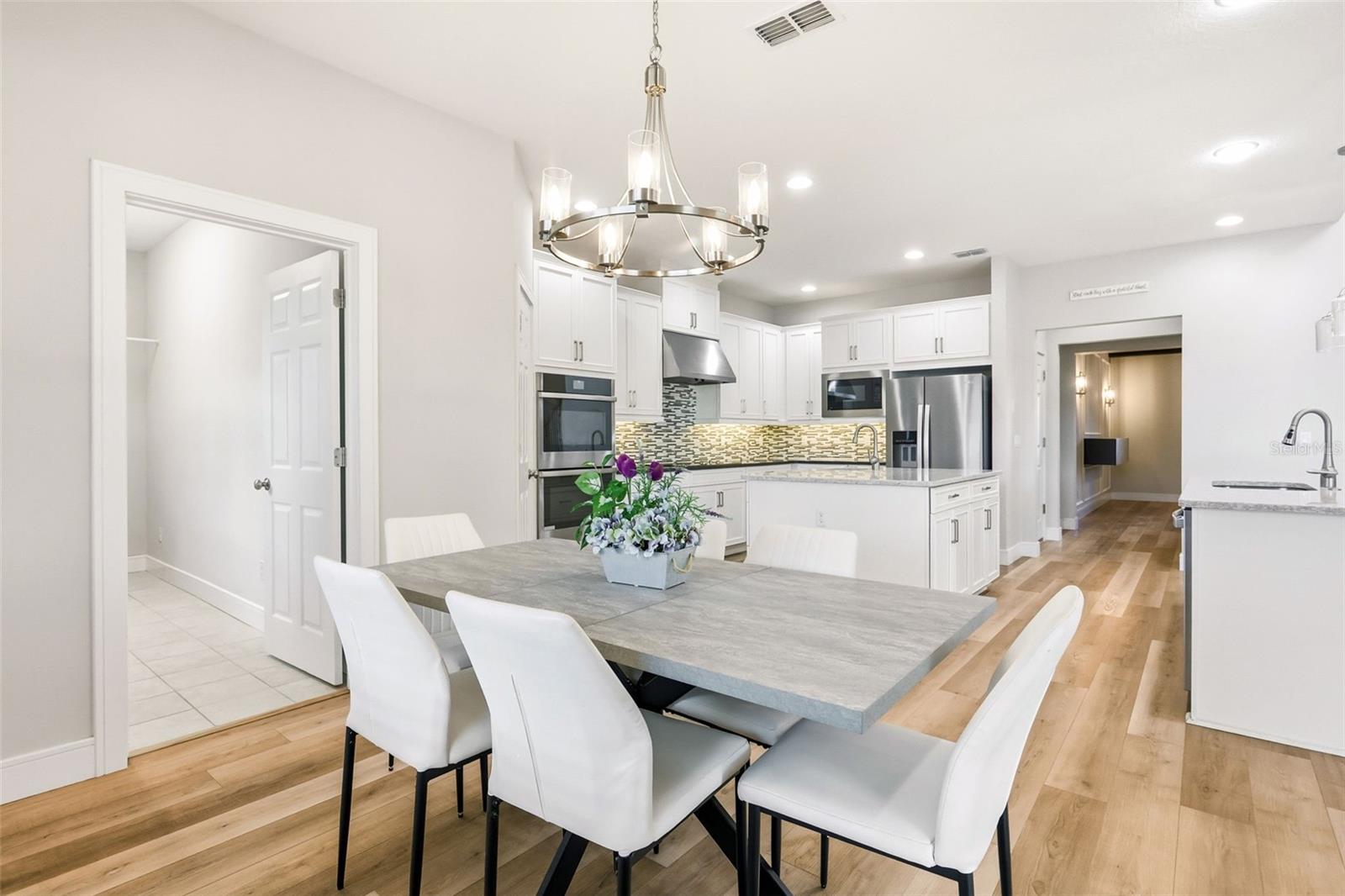 Spacious area to have morning breakfast off the kitchen