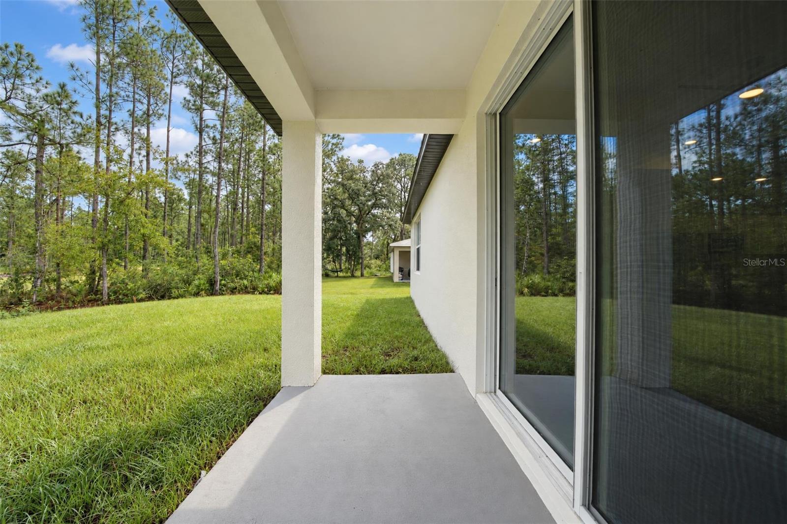 Covered back patio