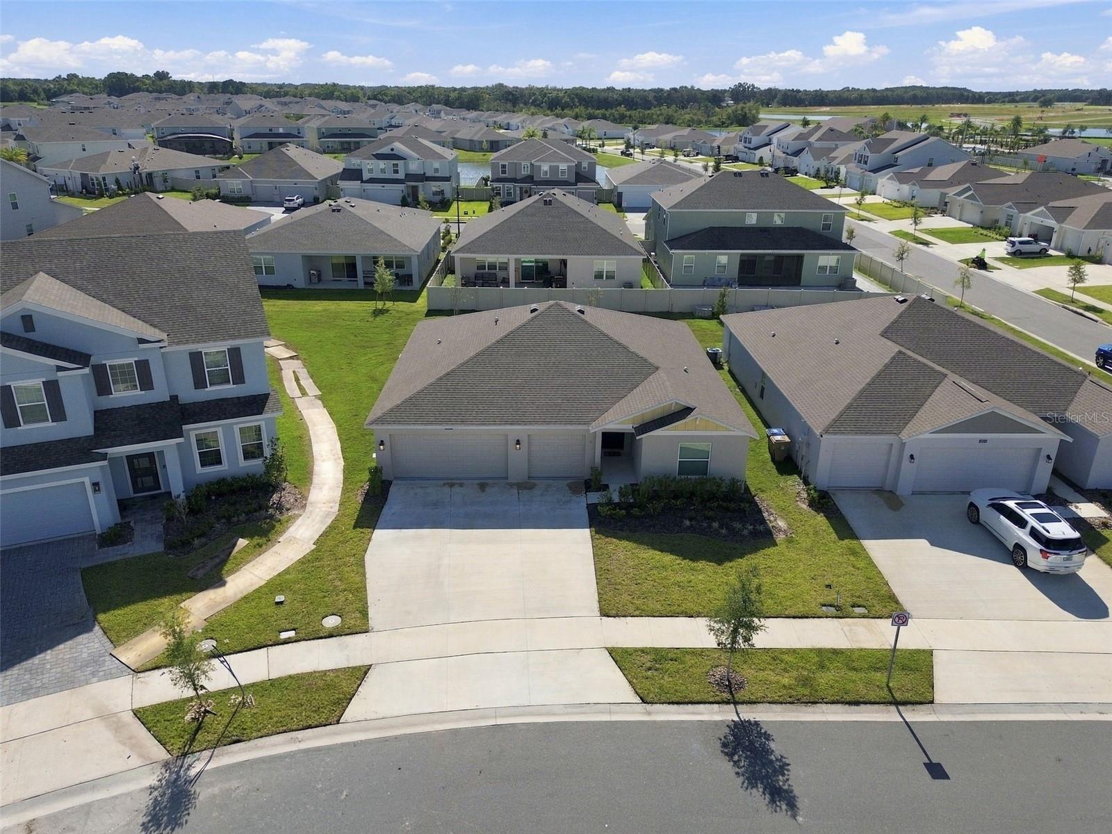 Built in 2025, this 3-bedroom, 2-bath home features a 3-car garage, an open-concept layout, and neutral finishes throughout.