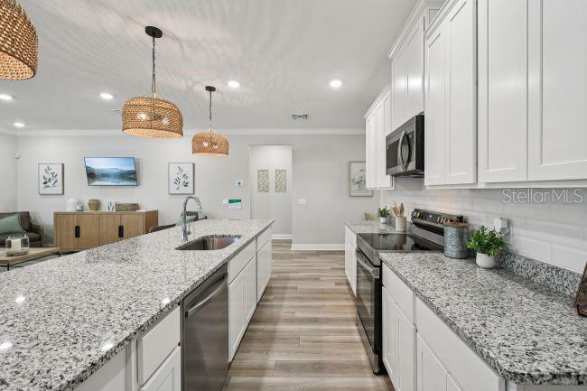 Model home - actual features may vary.