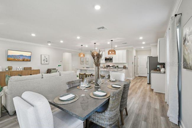 Model home - actual features may vary.