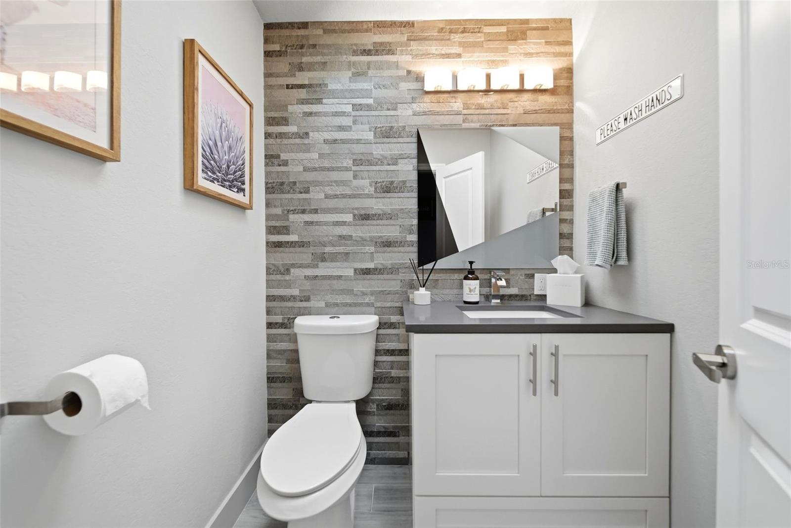 Updated half bath